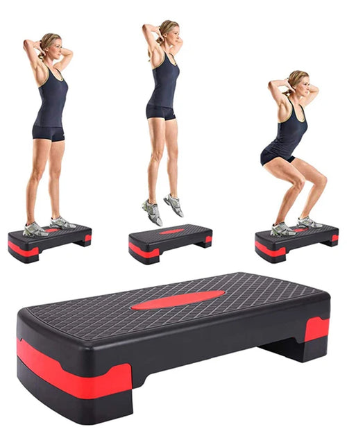 Load image into Gallery viewer, Adjustable Aerobic Pedals Home Gym Training Fitness Aerobic Stepper Wear Resistant Non Slip Sturdy Durable Pedal Stepper Board
