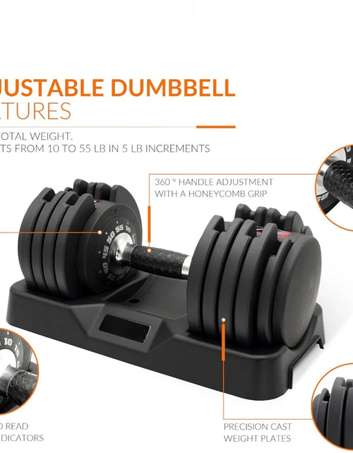 Load image into Gallery viewer, Dumbbell Adjustable Weight Lifting Fitness Equipment with Copying Full Rotating Handle Fitness Exercise Fitness Equipment
