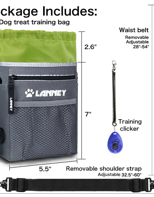 Load image into Gallery viewer, Dog Treat Pouch with Waist Belt, Pet Training Bag for Small Large Dogs Walking
