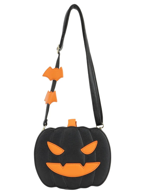 Load image into Gallery viewer, Enchanting Halloween Pumpkin Bag Devilish Style with Ghost Skull Accent Fashion Purse for Women &amp; Girls
