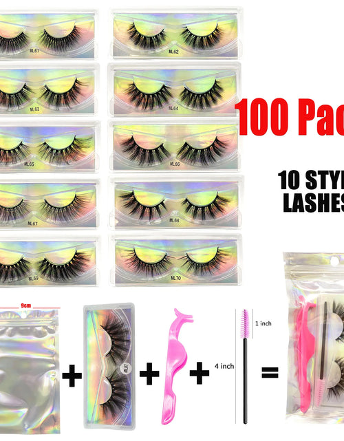 Load image into Gallery viewer, Mink Eyelashes Set Natural Fluffy Dramatic Wispy Make up Mink Lashes Wholesale Faux Cils Lash Packaging False Lashes Packs
