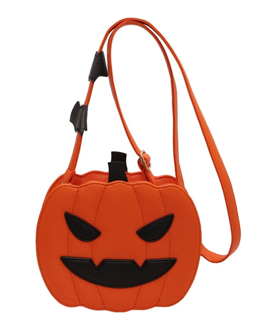 Load image into Gallery viewer, Enchanting Halloween Pumpkin Bag Devilish Style with Ghost Skull Accent Fashion Purse for Women &amp; Girls
