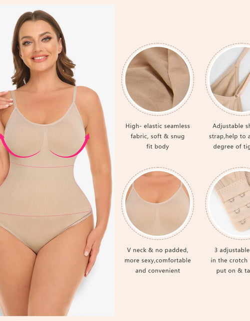 Load image into Gallery viewer, Shapewear Tummy Control Bodysuits Women Clothing Seamless Body Shaper V Neck Jumpsuits Top
