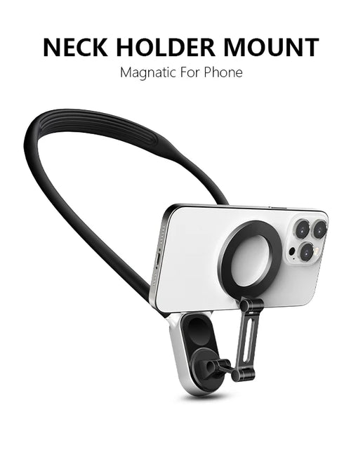 Load image into Gallery viewer, Magnetic Neck Holder Mount Necklace POV for Mobile Phones Smartphones Iphone 11 12 13 14 15 Android Sumsung Accessory
