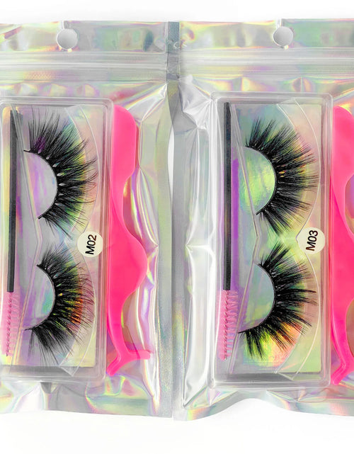 Load image into Gallery viewer, Mink Eyelashes Set Natural Fluffy Dramatic Wispy Make up Mink Lashes Wholesale Faux Cils Lash Packaging False Lashes Packs
