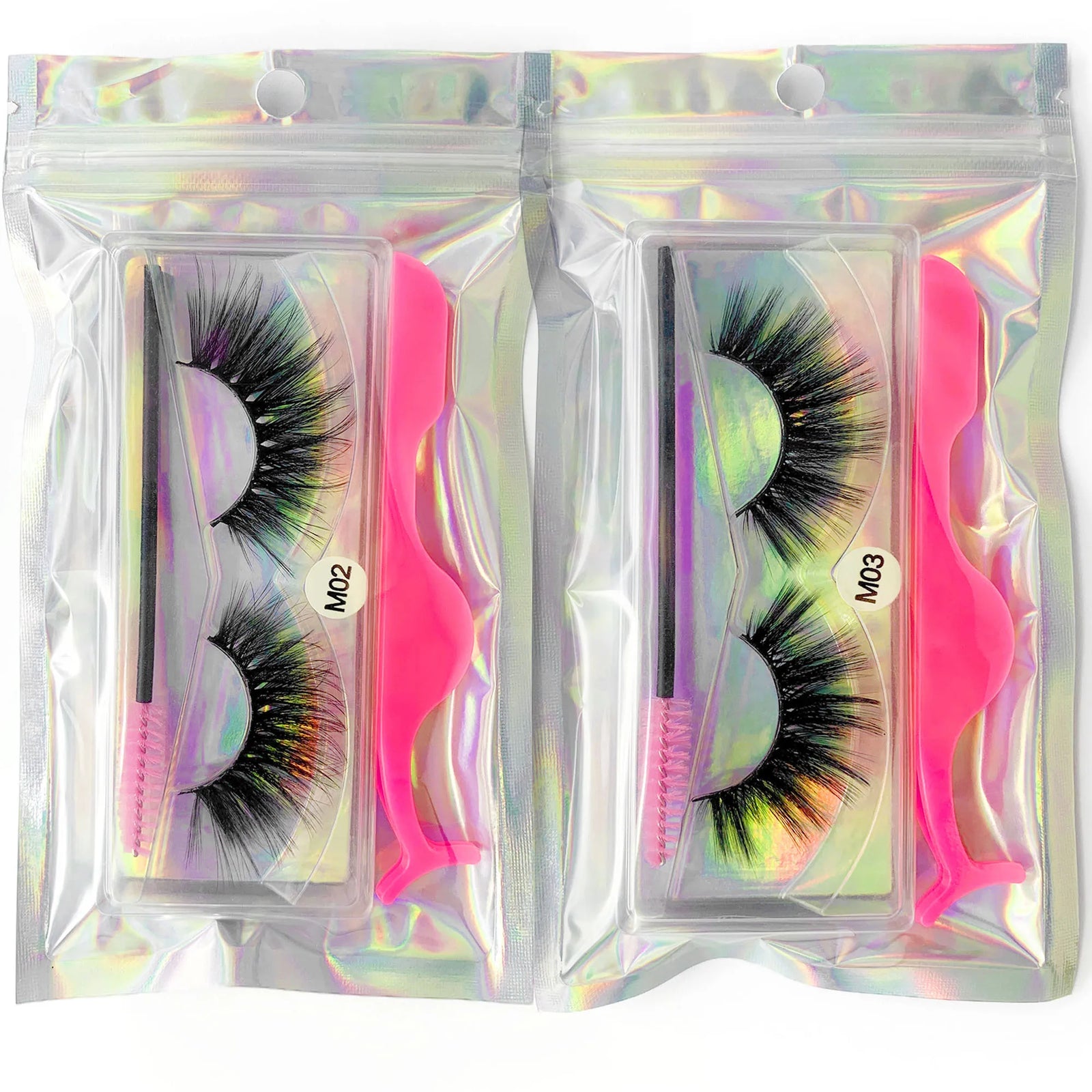 Mink Eyelashes Set Natural Fluffy Dramatic Wispy Make up Mink Lashes Wholesale Faux Cils Lash Packaging False Lashes Packs