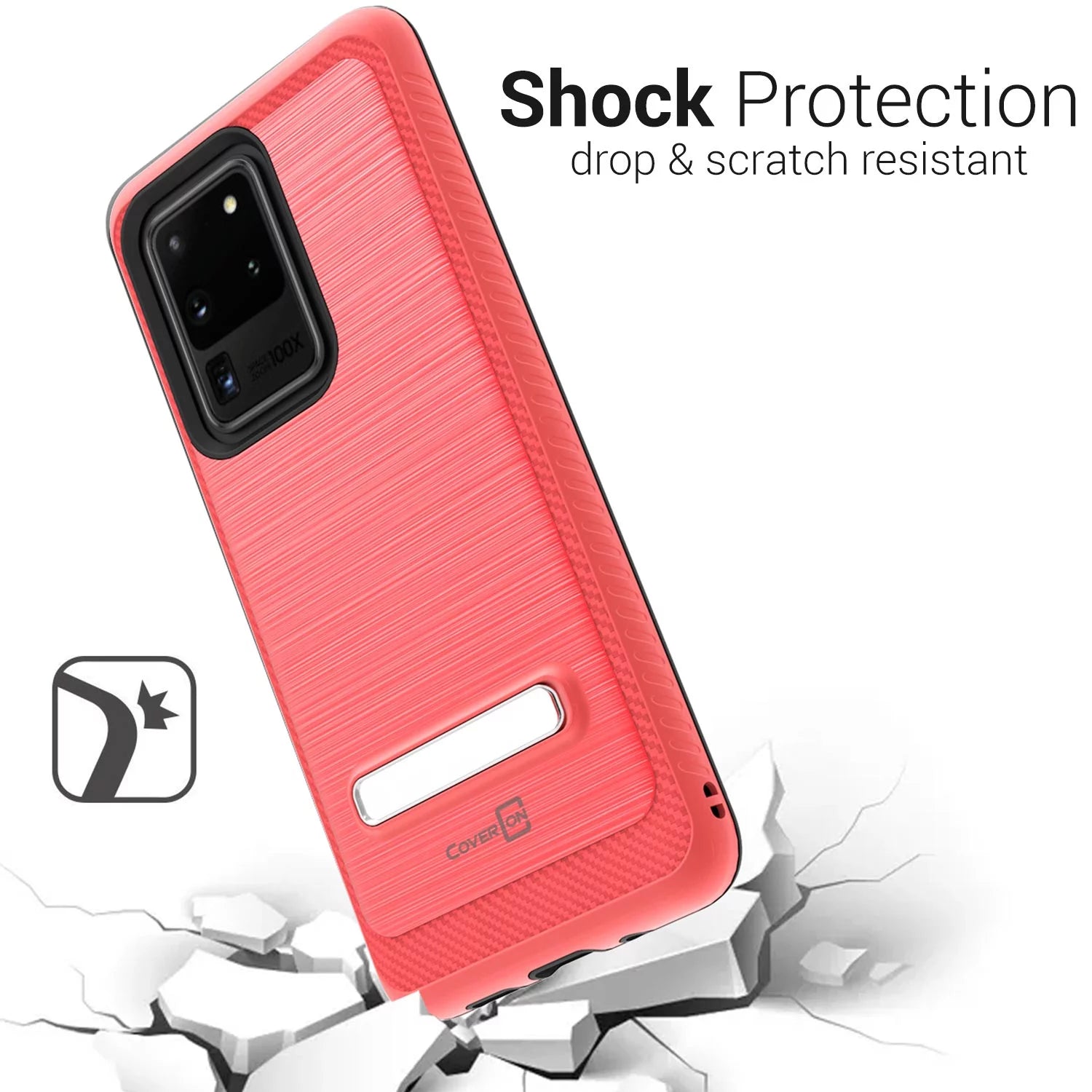 Samsung Galaxy S20 Ultra Case with Magnetic Metal Kickstand Protective Hybrid Phone Cover - Sleekstand Series