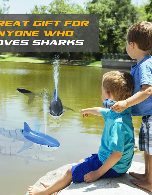 Load image into Gallery viewer, Smart Rc Shark Whale Spray Water Toy Remote Controlled Boat Ship Submarine Robots Fish Electric Toys for Kids Boys Baby Children
