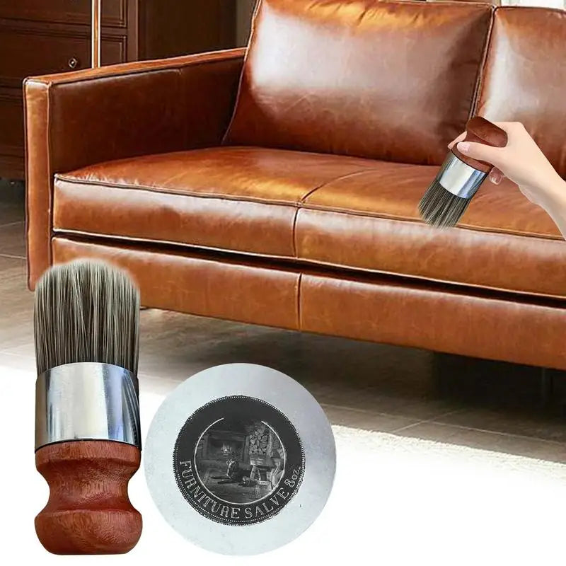 Leather Furniture Salve Set Safe Leather Cleaner and Furniture Cream Safe Protective Furniture Salve Couches Leather Repair Kit