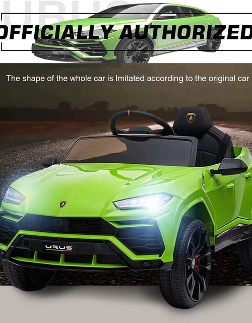 Load image into Gallery viewer, Lamborghini Urus 12V Electric Powered Ride on Car Toys for Girls Boys, White Kids Electric Vehicles Ride on Toys with Remote Control, Foot Pedal, MP3 Player and LED Headlights, CL61
