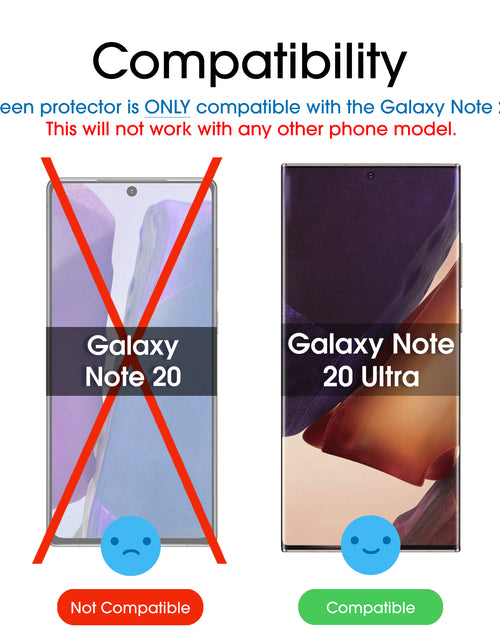 Load image into Gallery viewer, (2 Pack) Screen Protector for Galaxy Note 20 Ultra (2020), Full Cover (UV Gel) Tempered Glass Ultra Film
