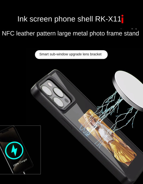 Load image into Gallery viewer, Luxurious Upgraded NFC DIY Photo Ink Phone Case for 13 Case 15 16 Pro Max Bluetooth Screen Protector Protection Bracket
