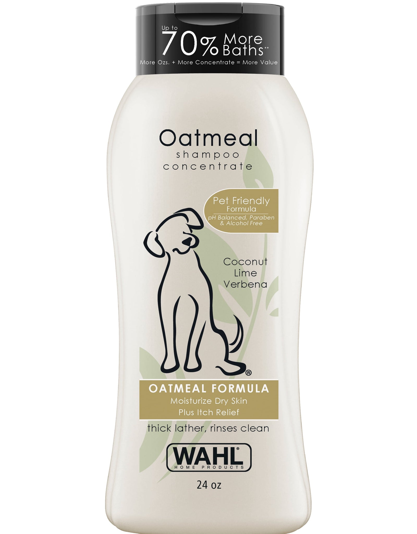 Dog Shampoo Concentrate, Moisturizing plus Itch Relief, Oatmeal Pet Friendly Formula 24Oz, 820004T