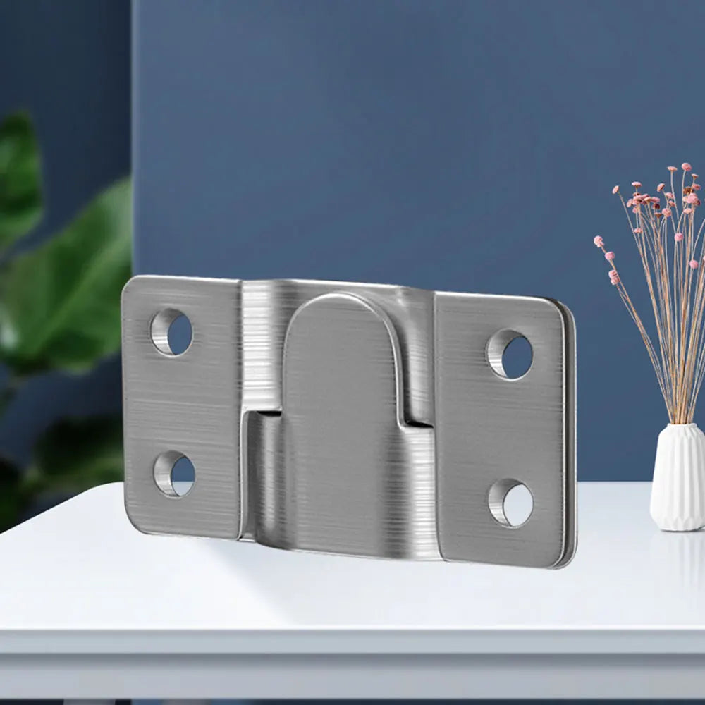 1 Set Stainless Steel Interlock Hanging Buckle Flush Mount Bracket Furniture Connector Wall Picture Frame Hanger Display Hooks