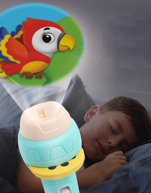 Load image into Gallery viewer, Flashlight Projector Torch Lamp Toy Cute Cartoon Creativity Toy Torch Lamp Flashlight Projector Toy Baby Sleeping Story Book
