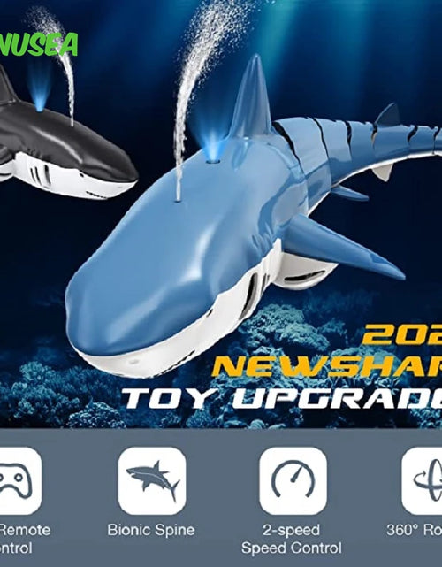 Load image into Gallery viewer, Smart Rc Shark Whale Spray Water Toy Remote Controlled Boat Ship Submarine Robots Fish Electric Toys for Kids Boys Baby Children
