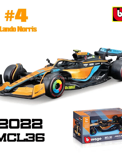 Load image into Gallery viewer, Bburago 1:43 NEW 2023 Mclaren F1 Team MCL60 4# Lando Norris 81# Oscar Piastri Formula One Alloy Super Toy Die Cast Car Model
