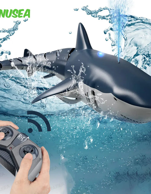 Load image into Gallery viewer, Smart Rc Shark Whale Spray Water Toy Remote Controlled Boat Ship Submarine Robots Fish Electric Toys for Kids Boys Baby Children
