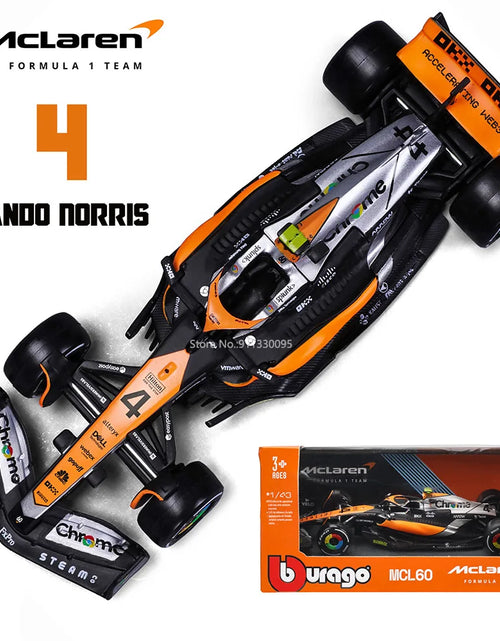 Load image into Gallery viewer, Bburago 1:43 NEW 2023 Mclaren F1 Team MCL60 4# Lando Norris 81# Oscar Piastri Formula One Alloy Super Toy Die Cast Car Model
