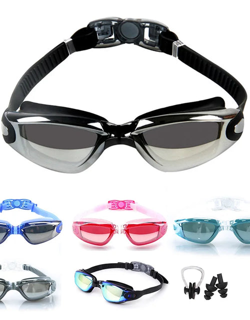 Load image into Gallery viewer, Swimming Goggles for Men Women Anti-Fog Uv Prescription Waterproof Silicone Adjust Swim Pool Eyewear Adults Kids Diving Glasses
