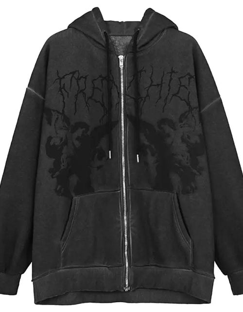 Load image into Gallery viewer, Angel Print Hooded Jacket
