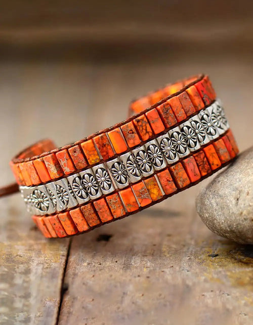 Load image into Gallery viewer, Handmade Triple Layer Natural Stone Bracelet
