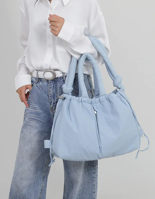 Load image into Gallery viewer, Down Cotton Shoulder Messenger Bag
